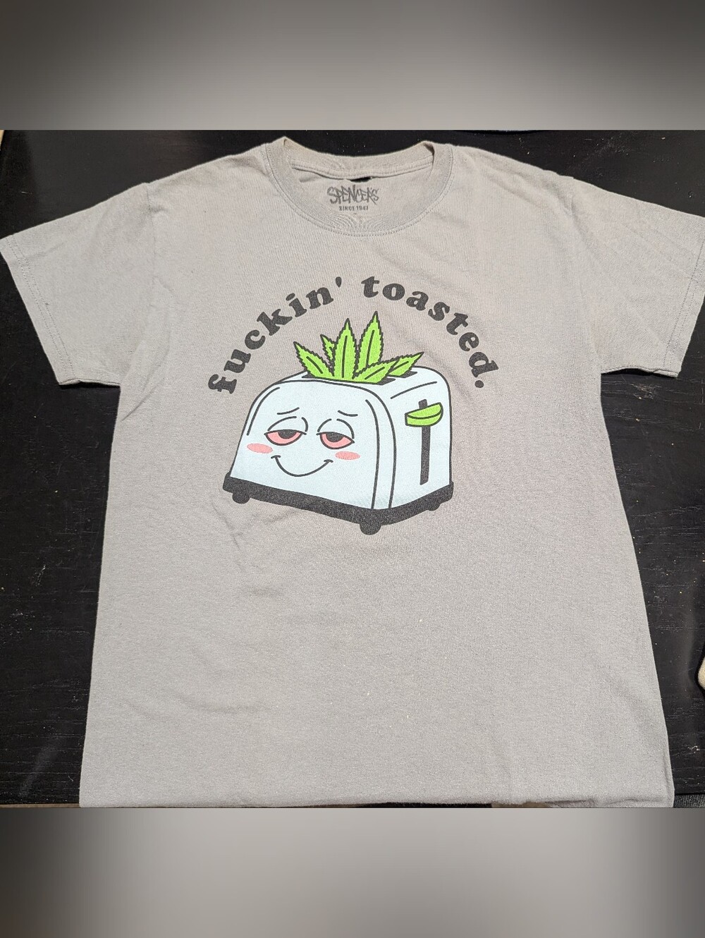 Spencer's "Fuckin' Toasted" Grey T-shirt